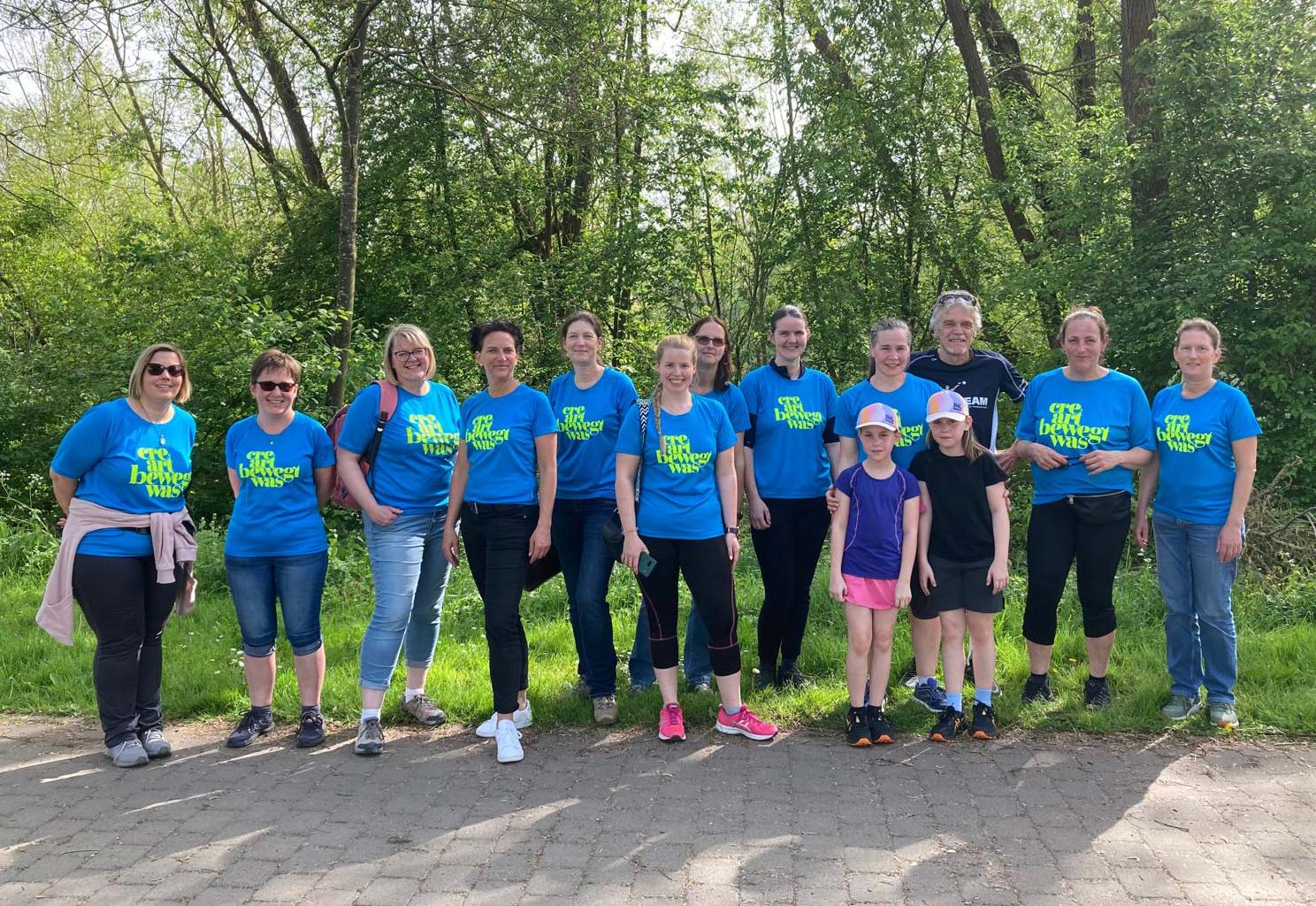 Teamfoto von Creart beim Probelauf 2023