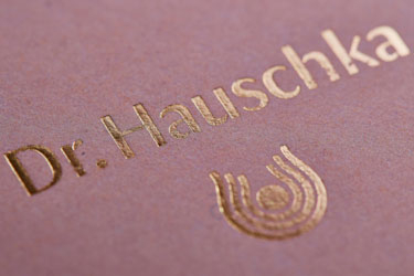 Heissfolien-/ Kaltfolienprägung