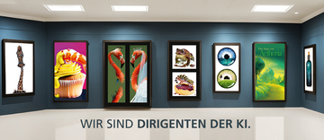 Künstliche Intelligenz in der kreativen Bildbearbeitung und Kunst.
