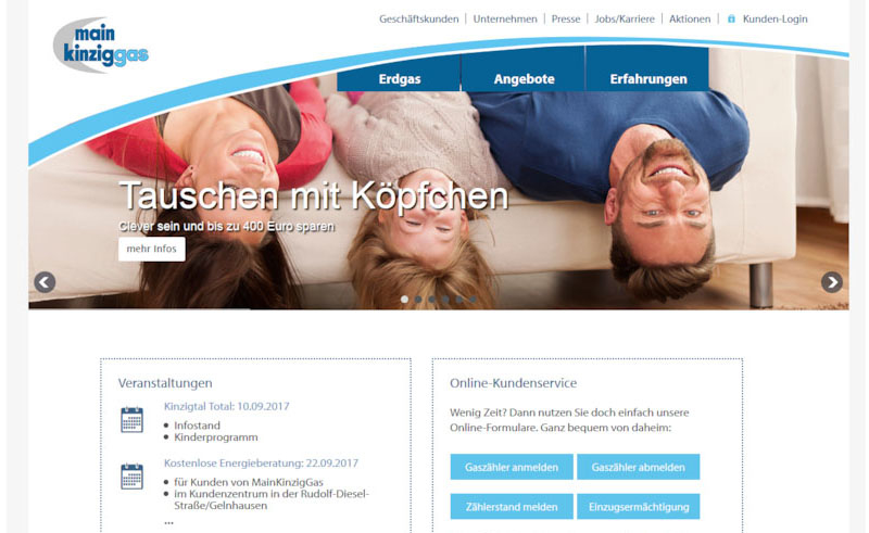 Main Kinzig Gas Web Startseite